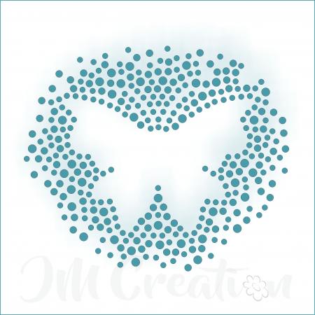 Stanzschablone - Schmetterling in Punkten